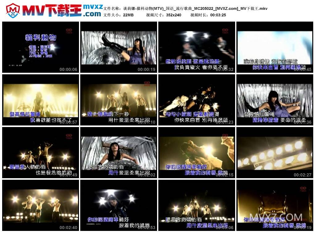谈莉娜-猫科动物(MTV)_国语_流行歌曲_MC205022